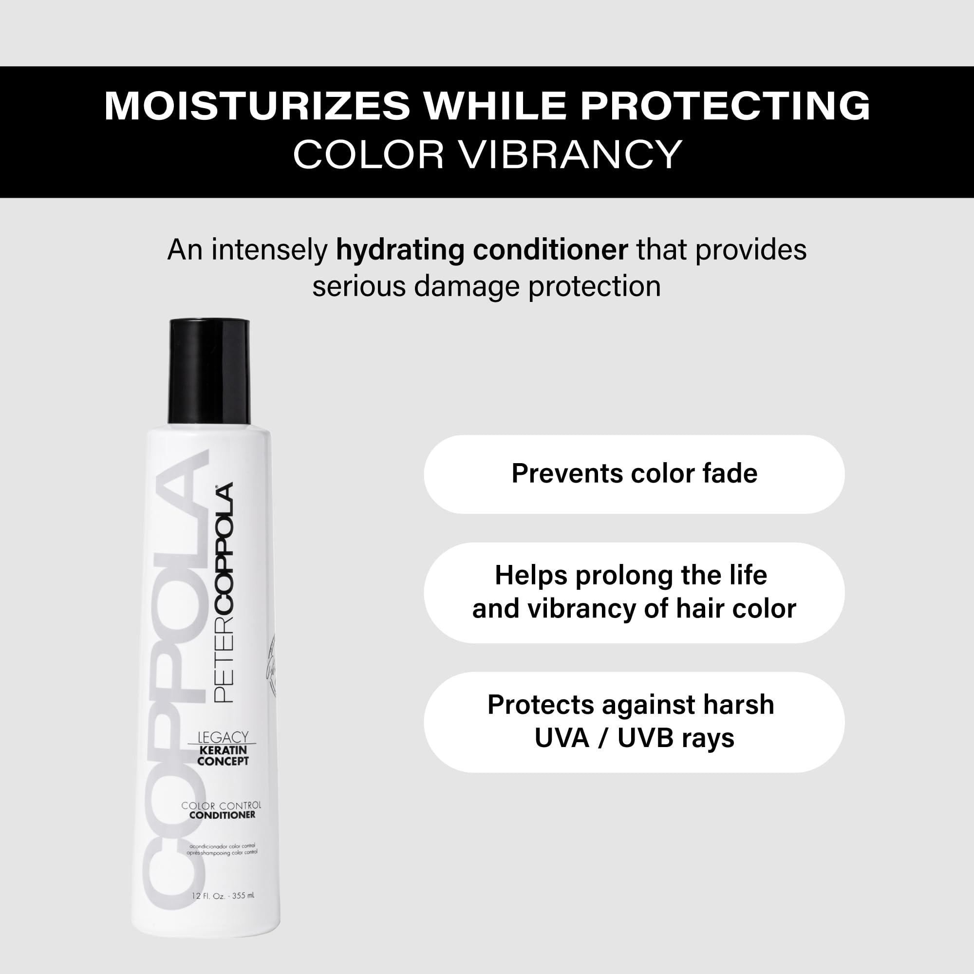 Peter Coppola Color Control Conditioner – Lightweight, Color Safe & Long-Lasting Color Vibrancy