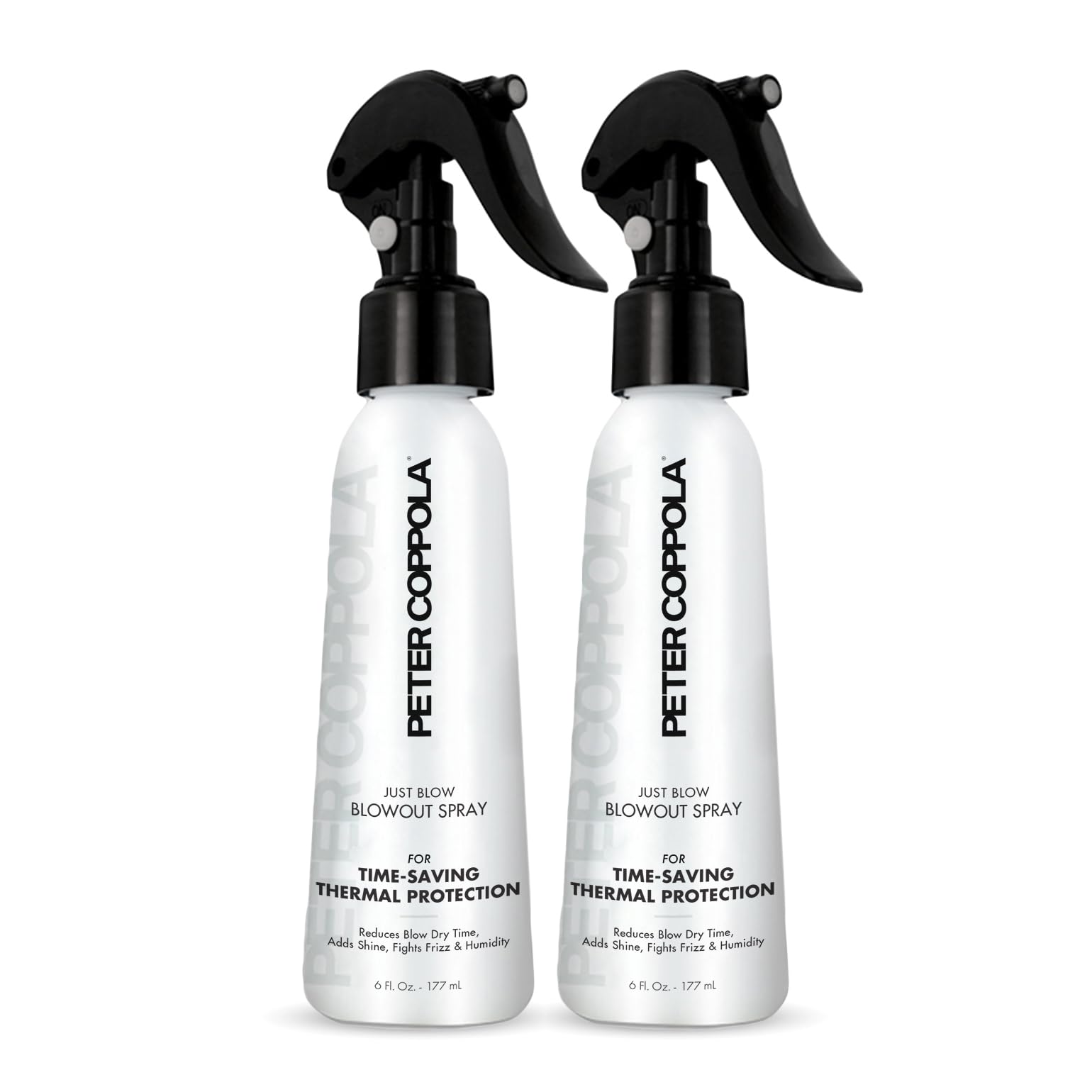 Peter Coppola Just Blow - Blow Dry Spray with Heat Protectant, Smooths & Adds Shine (6 oz, 2-Pack)