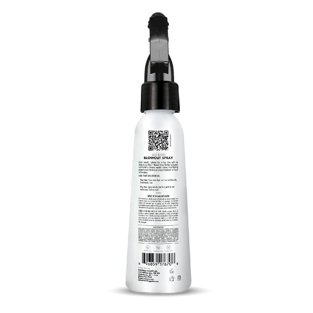 Peter Coppola Just Blow Heat Protectant Spray for Blow-Drying — Smooth, Anti-Frizz, Shine