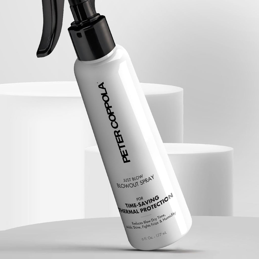 Peter Coppola Just Blow Heat Protectant Spray for Blow-Drying — Smooth, Anti-Frizz, Shine