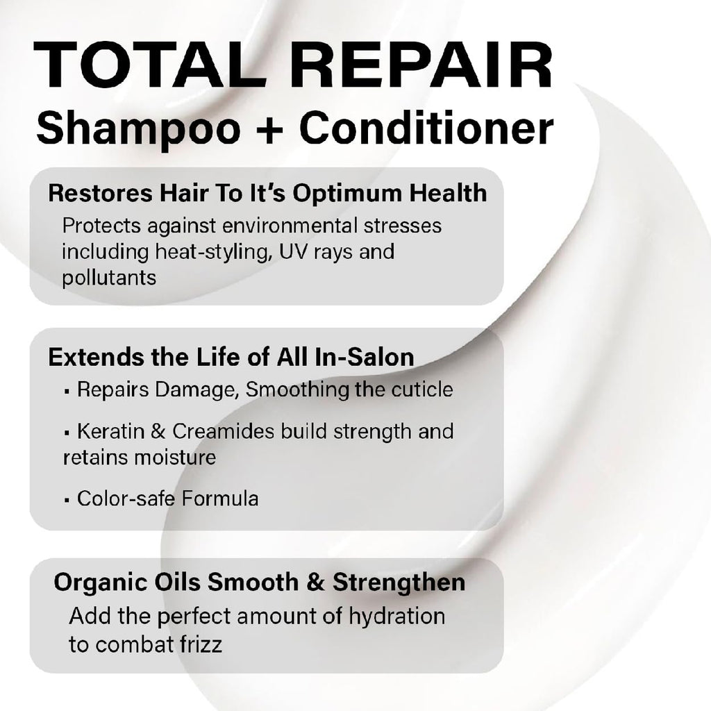 Peter Coppola Total Repair Shampoo & Conditioner Duo – Color-Safe, Sulfate-Free Keratin Aftercare