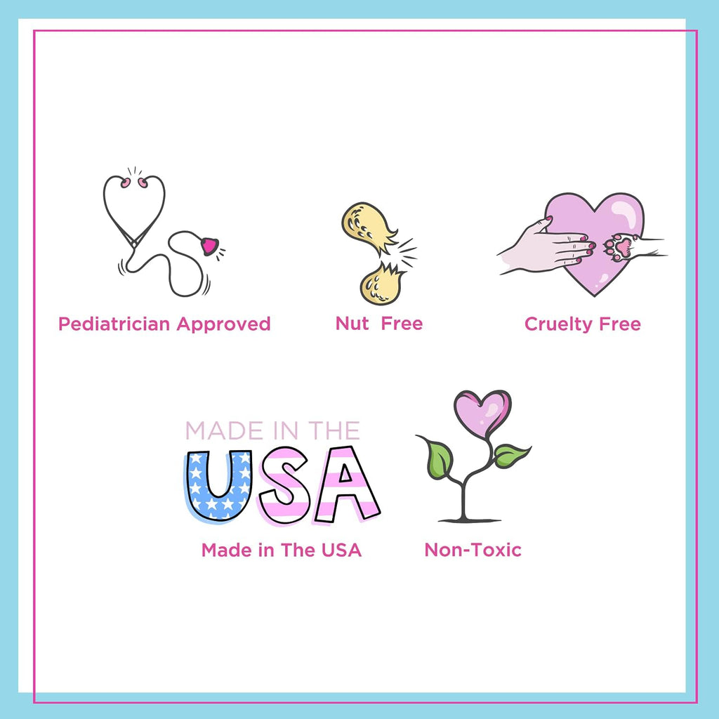 Petite 'N Pretty Featherlight Clear Mascara & Brow Gel Duo – Non-Toxic, Made in USA for Kids, Tweens & Teens