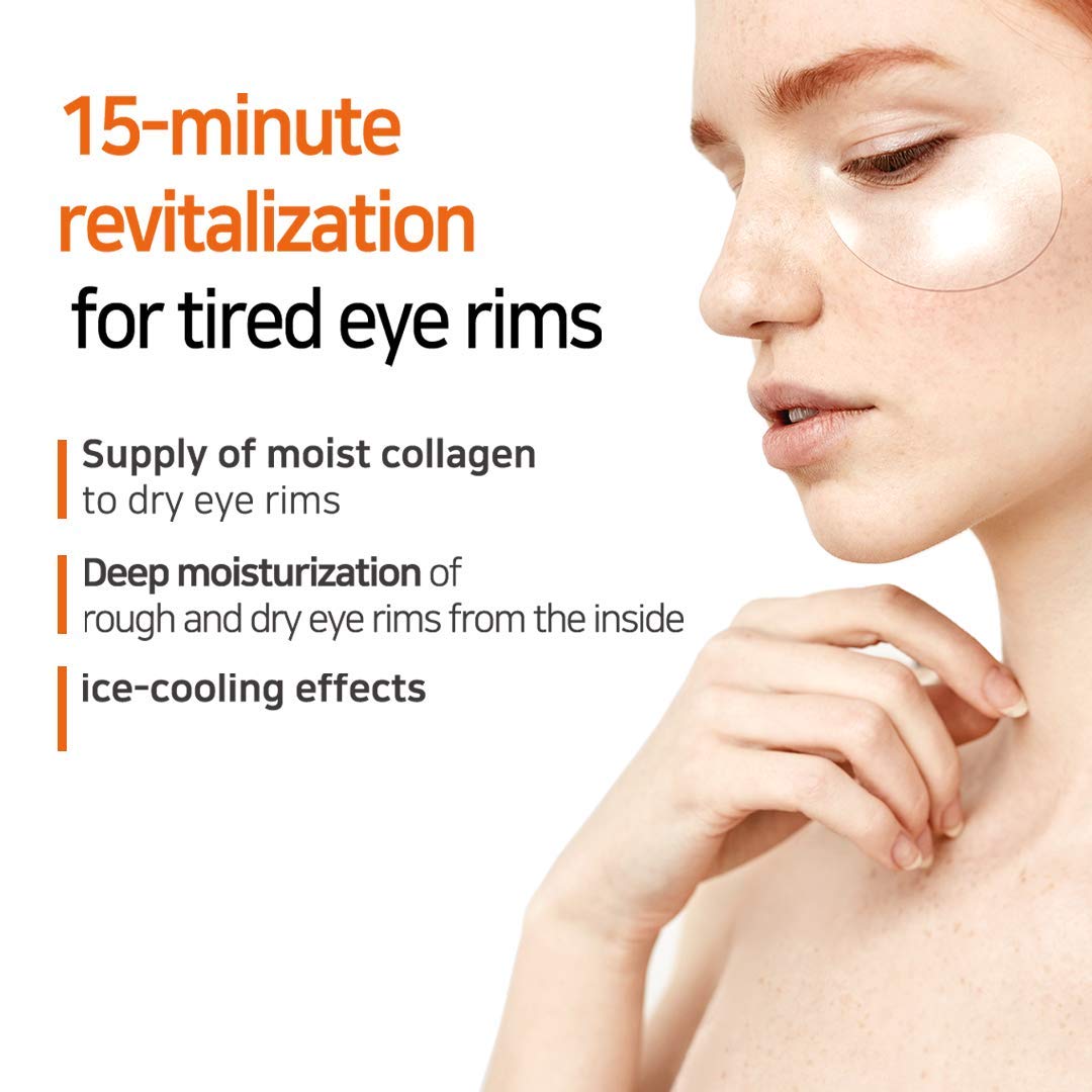[PETITFEE] Collagen & Co Q10 Hydrogel Eye Patch 60 pcs (30 pairs) | Hydration & Wrinkle Care