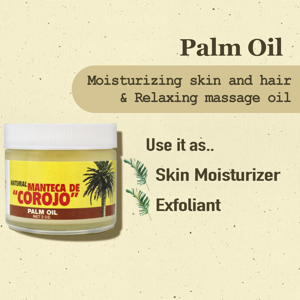 Phamark Corojo Palm Oil 2oz Pack of 2 – Moisturizing Skin Oil