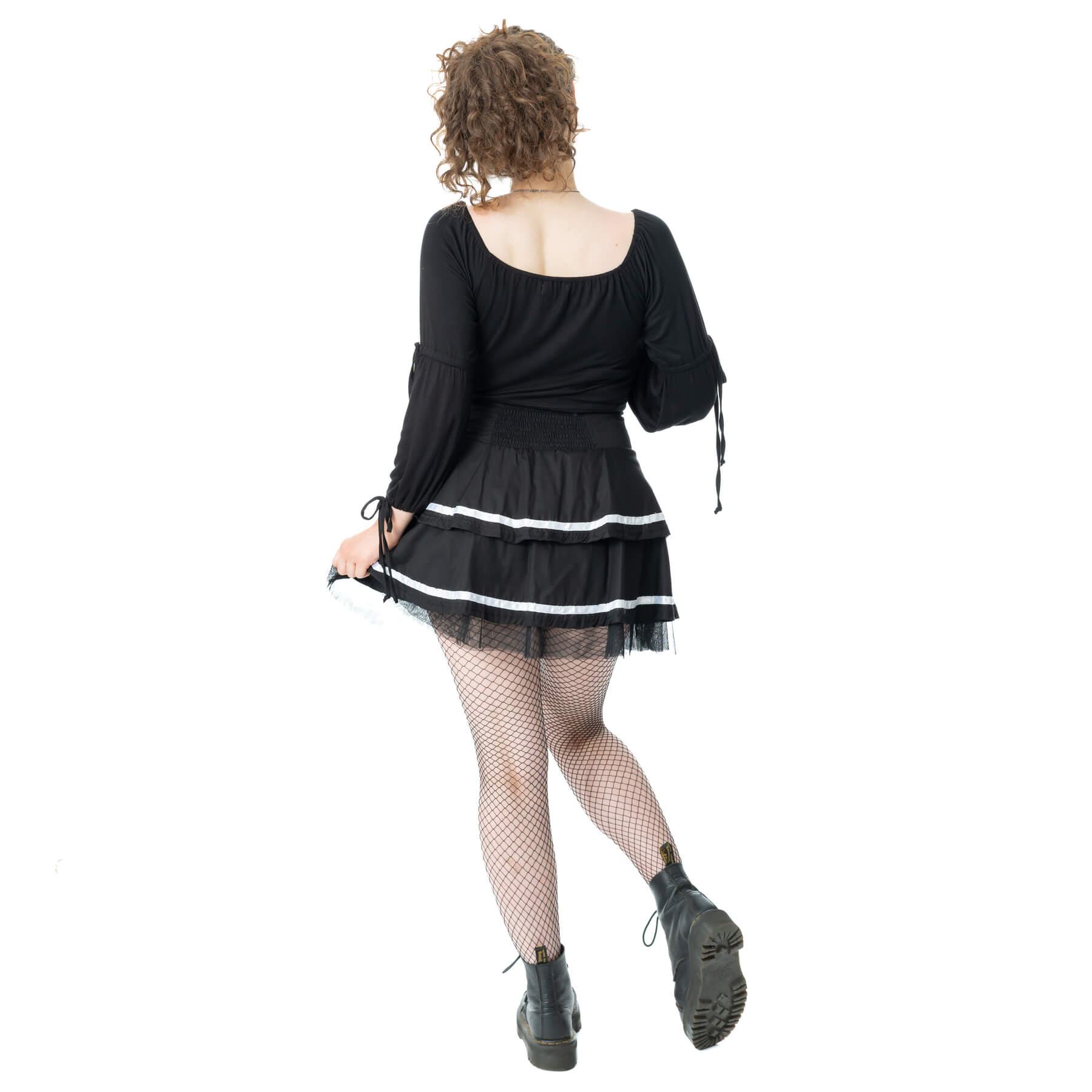 Poizen Industries Phantom Waltz Skirt Black/White