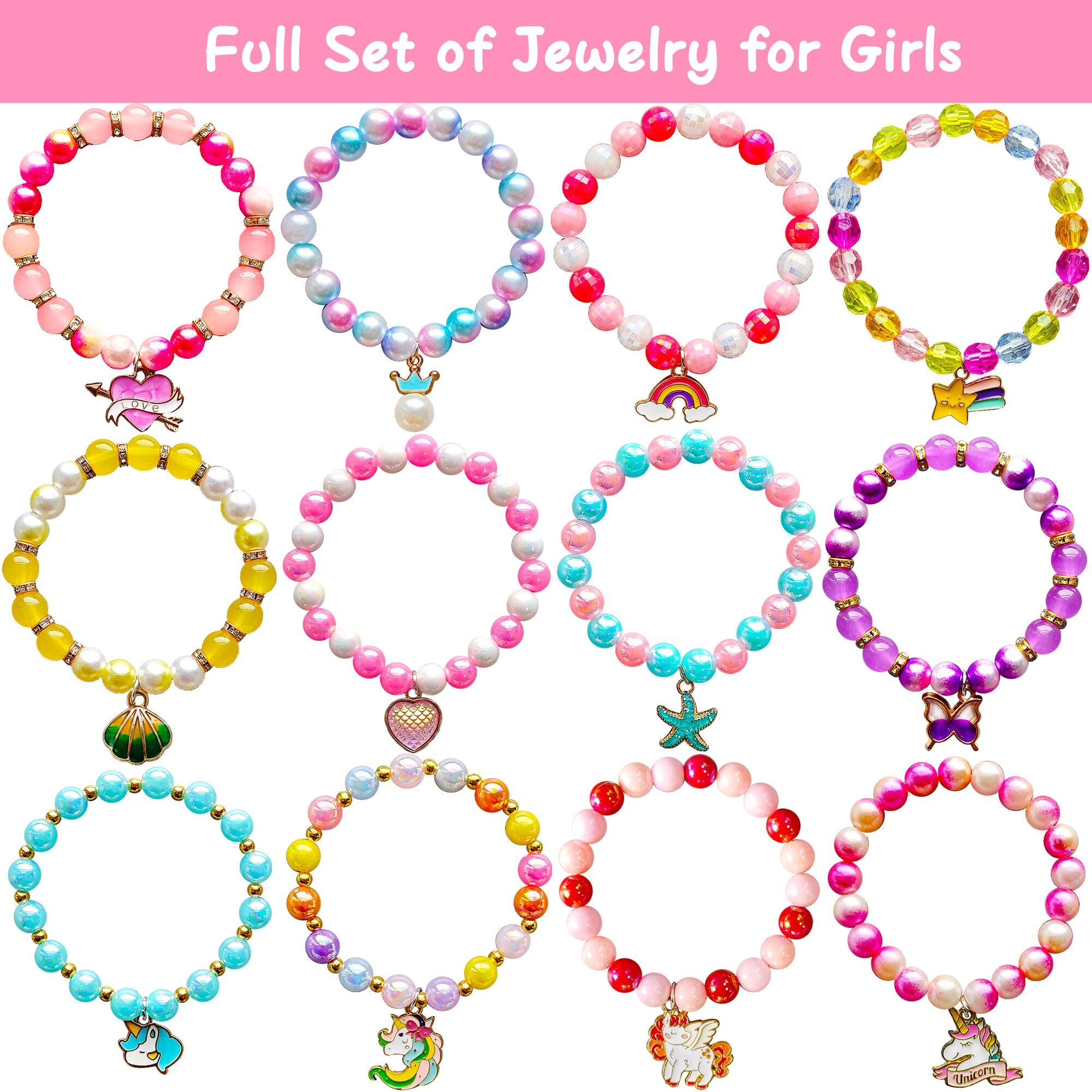 Phaorui Unicorn Bath Bombs for Kids – Surprise Bracelet Inside Gift Set for Girls