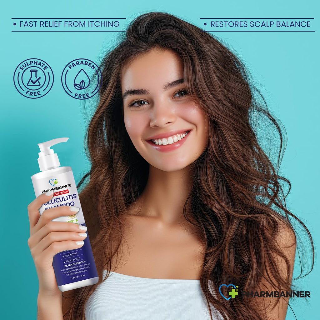 PHARMBANNER Anti-Fungal Shampoo & Conditioner Set – Tea Tree & Argan Oil for Scalp Care