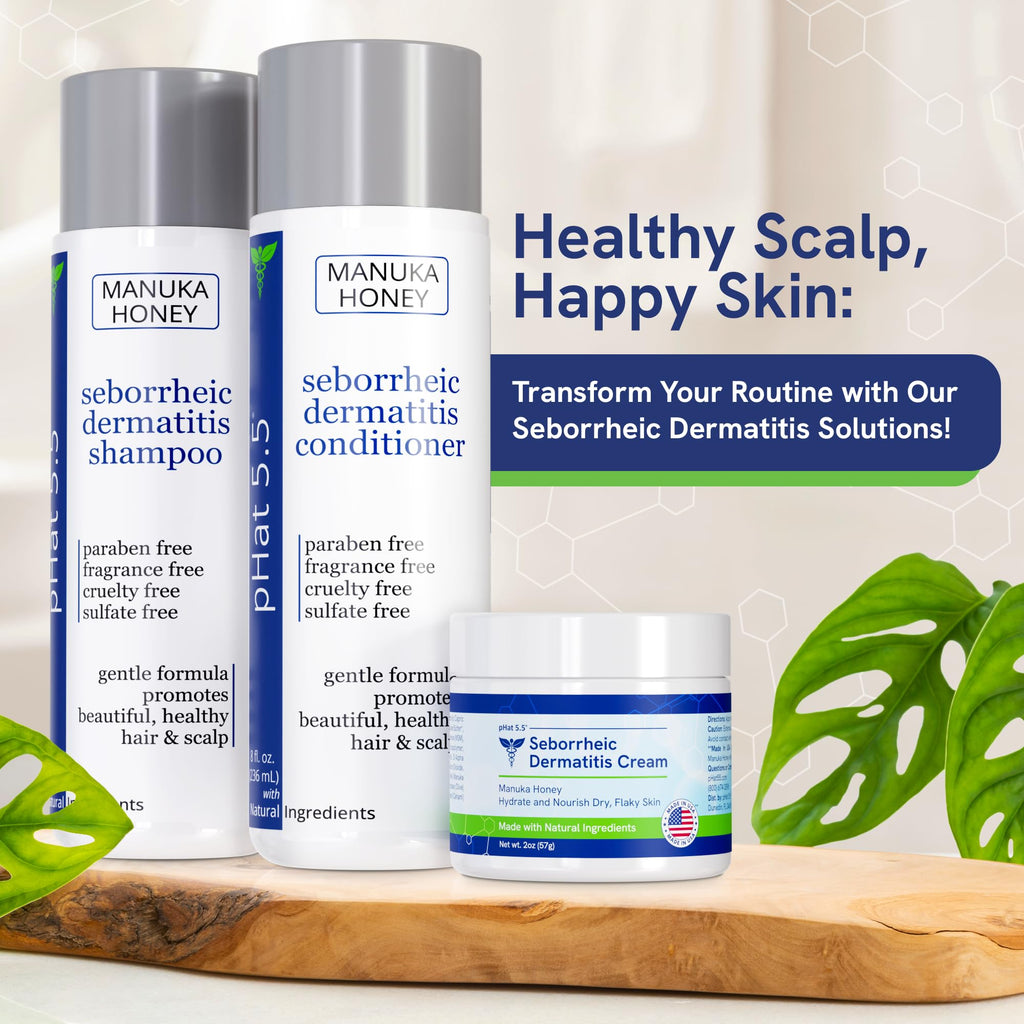pHat 5.5 Seborrheic Dermatitis Moisturizing Cream & Face Lotion – Hydration, Redness Relief & Anti-Itch (2oz)