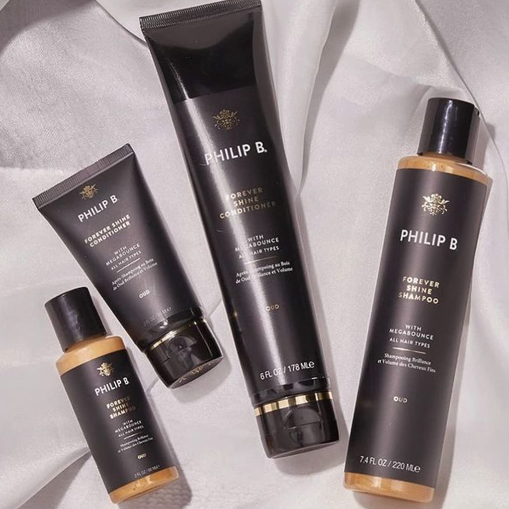 PHILIP B Forever Shine Shampoo – Volumizing Oud-Scented Cleanser for All Hair Types (2 fl oz / 60 ml)