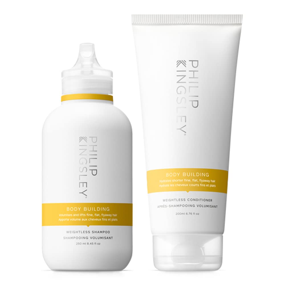 Philip Kingsley Body-Building Shampoo & Conditioner Set – Volumizing Hair for Fine, Limp Hair