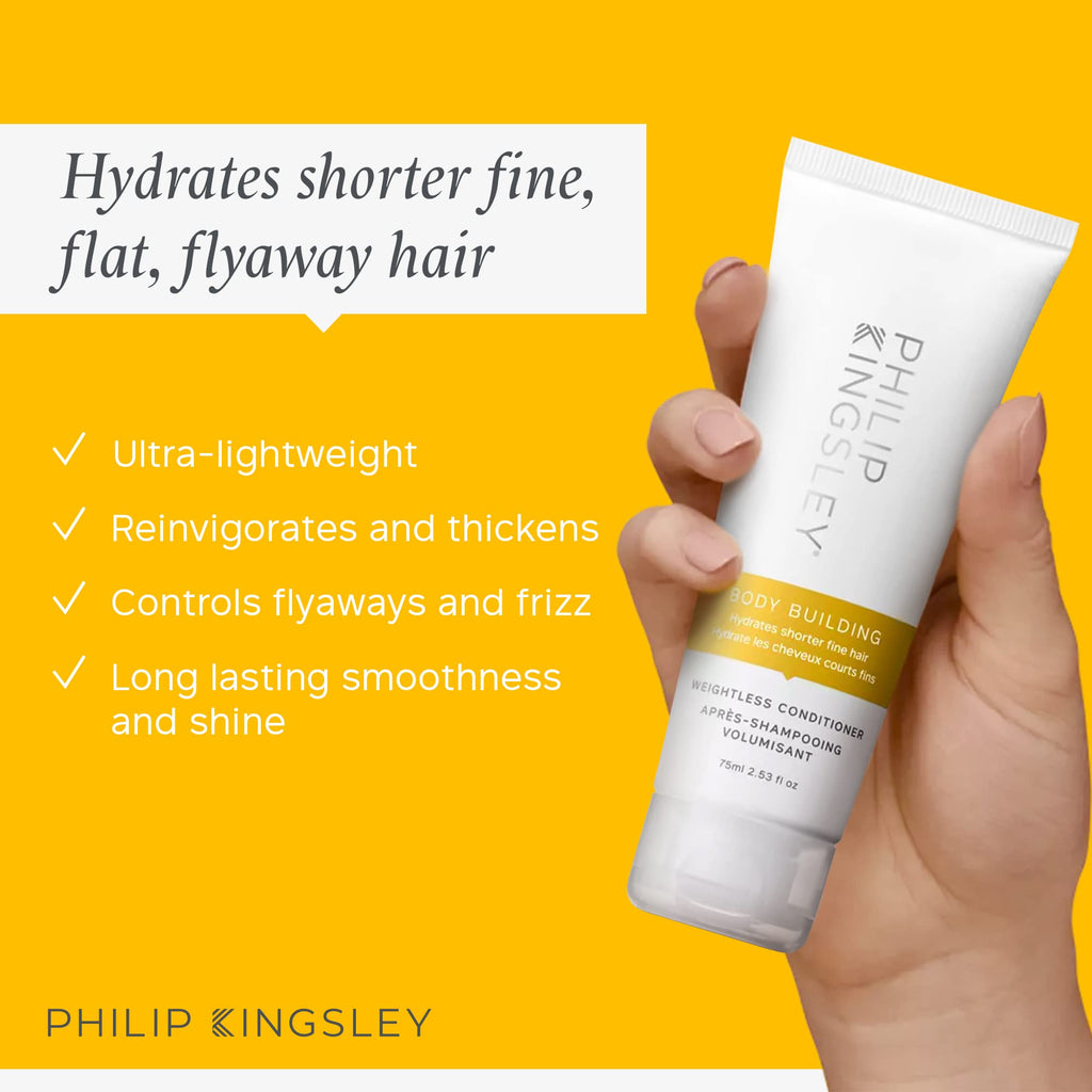 Philip Kingsley Body-Building Shampoo & Conditioner Set – Volumizing Hair for Fine, Limp Hair