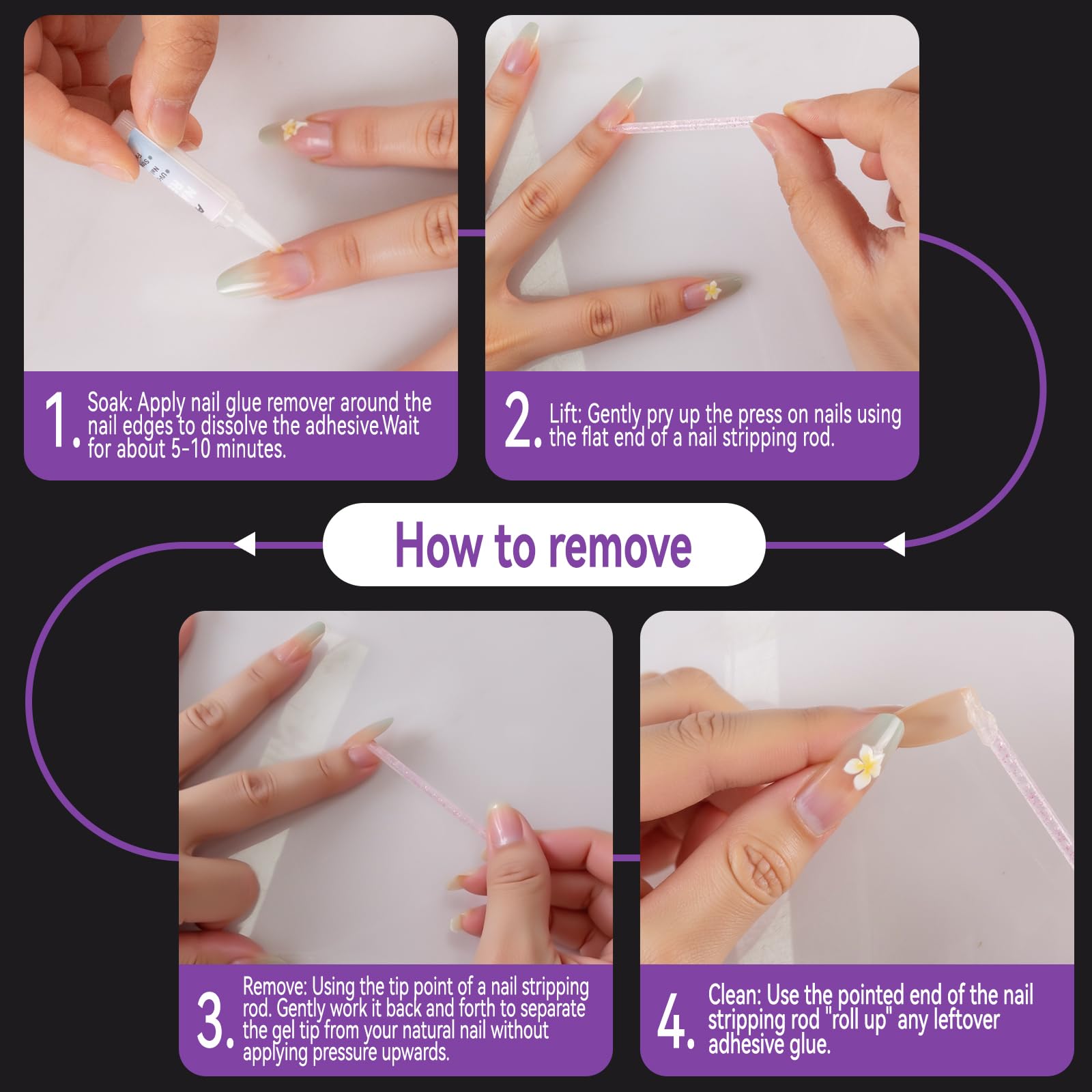 PHIXBEAR PRO UV Jelly Nail Adhesive Tabs – 288pcs, 32x Strong Hold, Ultra-Thin 0.3mm, Waterproof, 12 Sizes, Easy Removal