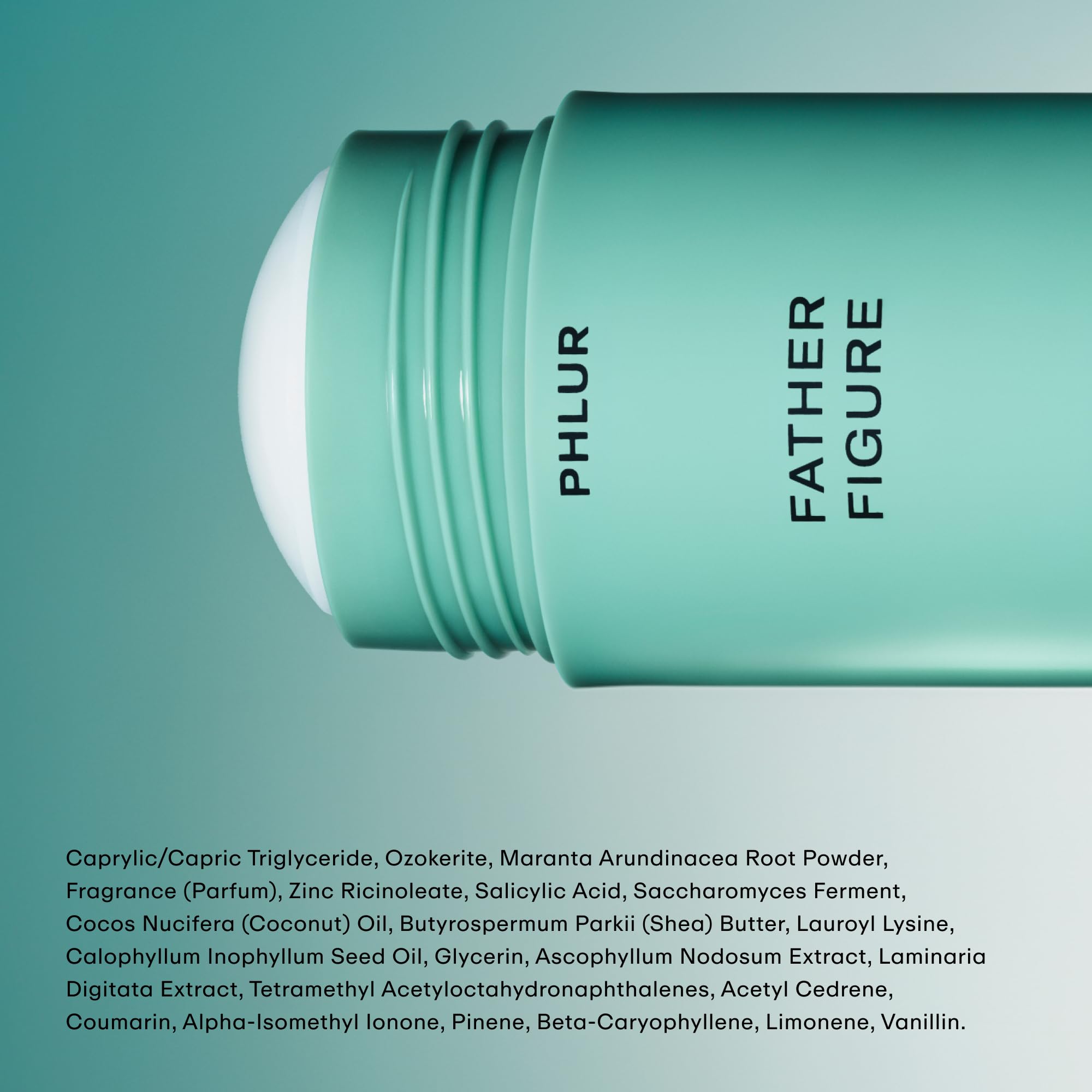 PHLUR Father Figure Natural Deodorant - 48-Hour Odor Protection, Aluminum & Baking Soda Free