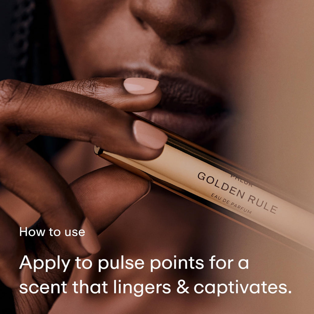PHLUR Golden Rule Eau de Parfum – Travel Size 9.5mL, Fruity Floral