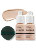 PHOERA Foundation Makeup – Soft Matte Oil-Control Foundation for Mature Skin, Porcelain 101 (2 pcs)