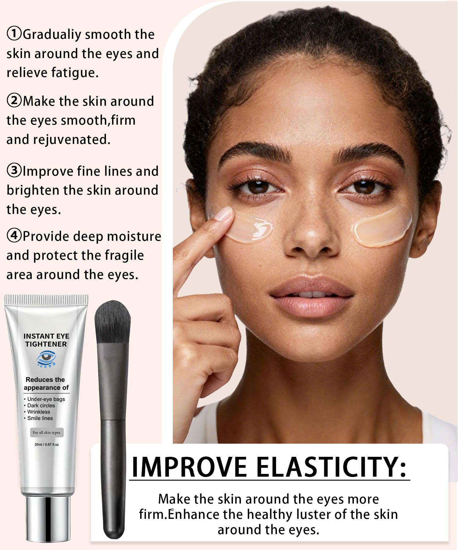 Phydrulis 2 PCS Temporary Eye Tightener – Perfection Firming Lift Cream & Instant Eye Serum (1 oz)
