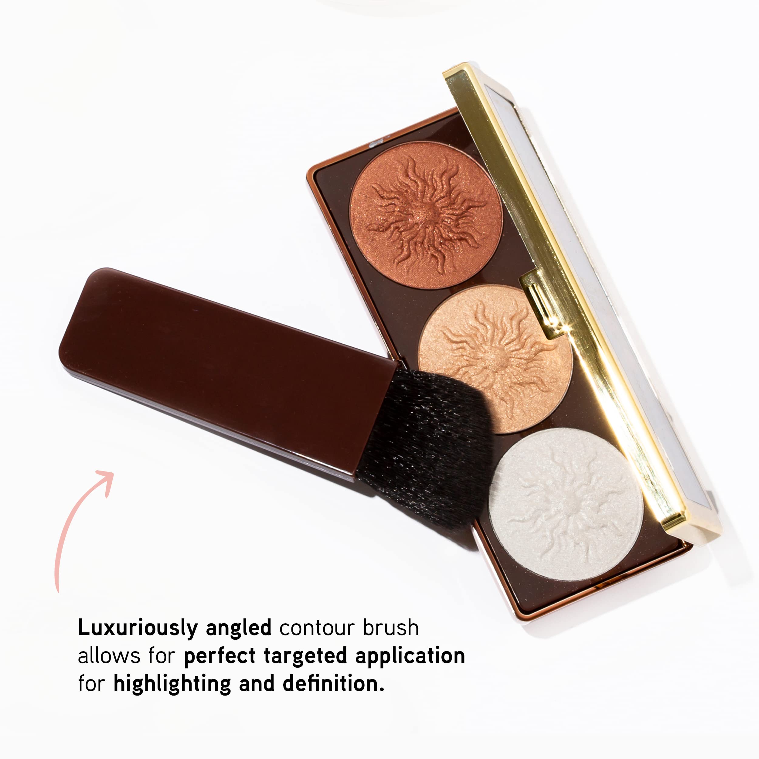 Physicians Formula Bronze Booster Palette with Brush – Buildable Highlight & Contour, Shimmer Glow