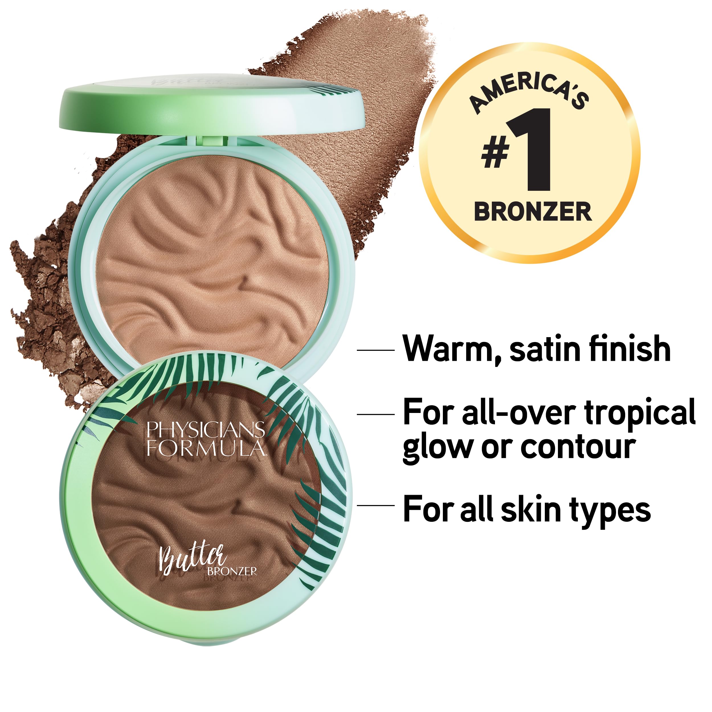Physicians Formula Murumuru Butter Bronzer – Moisturizing, Silky Glow, Hypoallergenic & Cruelty-Free