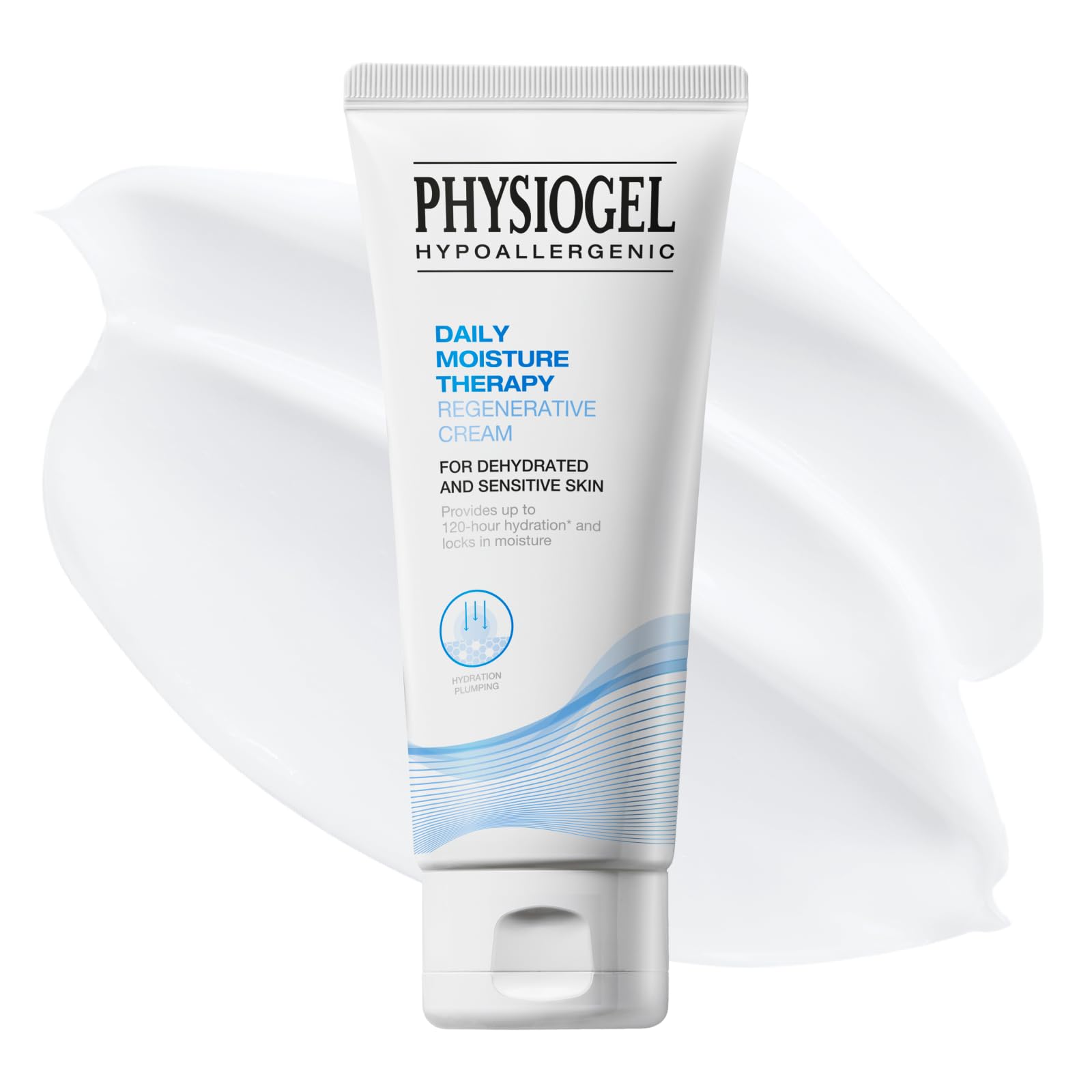 PHYSIOGEL Facial Moisturizer – 120-Hour Hydration, Fragrance Free, Sensitive Skin Formula | 1.7 fl oz