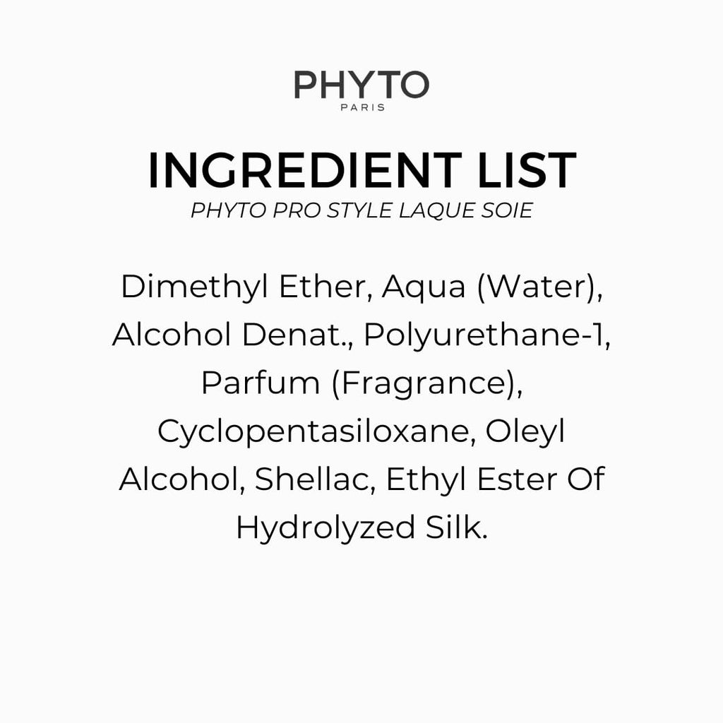PHYTO PRO STYLE Laque Soie Hairspray — Natural Hold, Silk Protein Shine, 10.14 fl oz