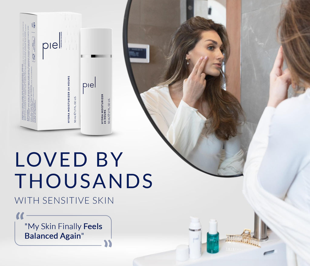 Piel by Miguelina Calderon Hydra Moisturizer 24Hrs – Lightweight Facial Cream with Beta Glucan & Niacinamide | All Skin Types
