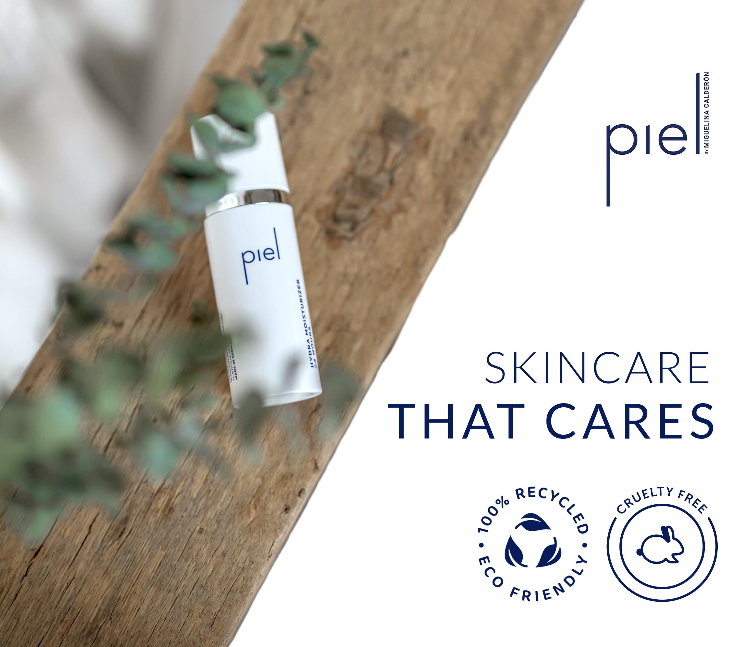 Piel by Miguelina Calderon Hydra Moisturizer 24Hrs – Lightweight Facial Cream with Beta Glucan & Niacinamide | All Skin Types