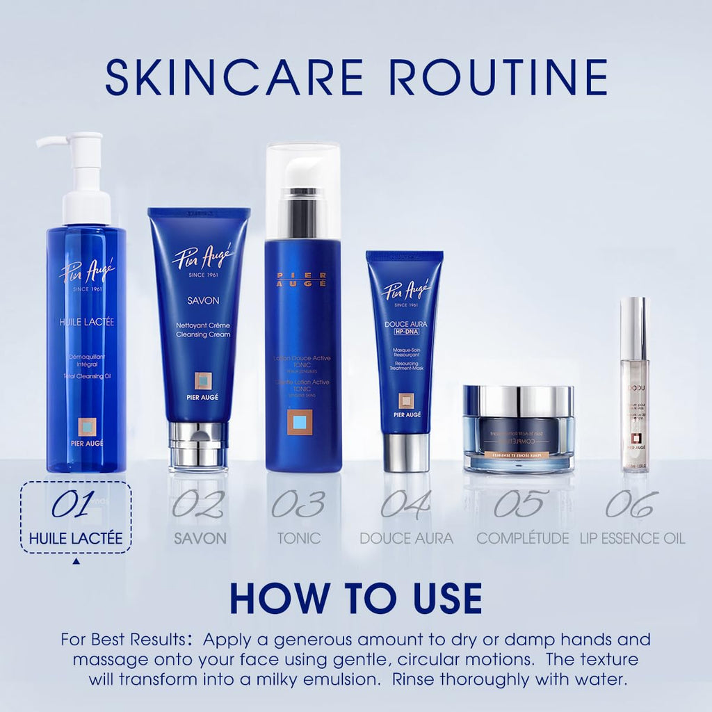 Pier Auge Cleansing Oil | Gentle Makeup & Sunscreen Remover for All Skin Types | 198ml