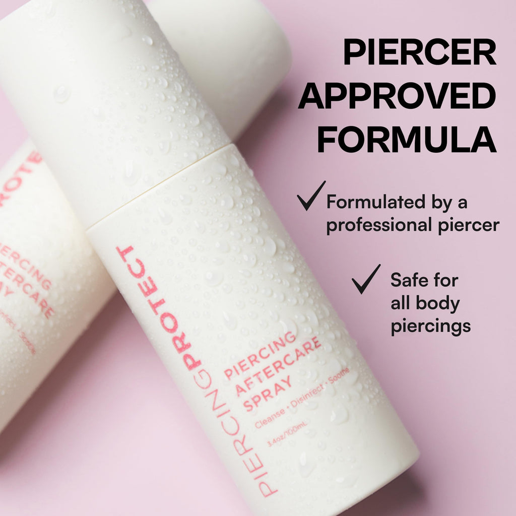 Piercing Protect Piercing Aftercare Spray Hypochlorous – Non-Toxic, Alcohol-Free Ear Piercing Cleaner
