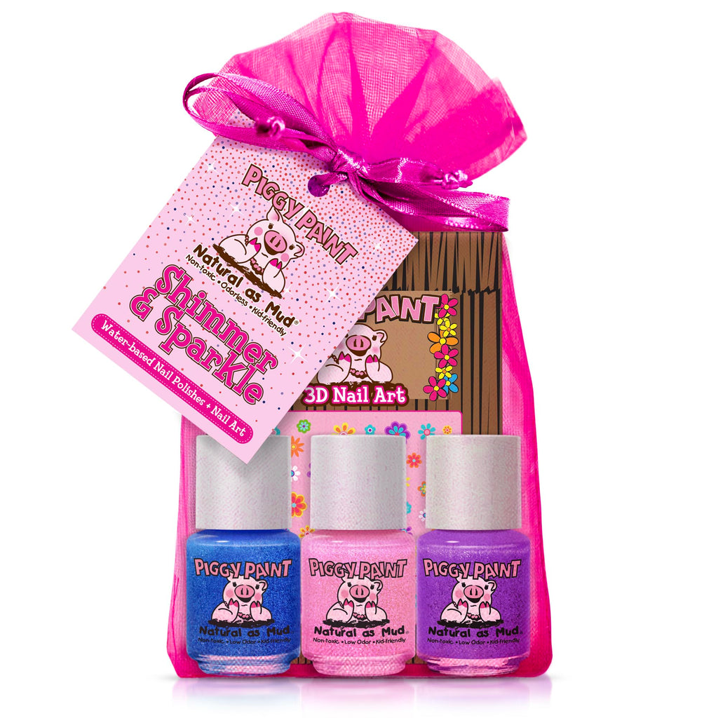 Piggy Paint | 100% Non-Toxic Kids Nail Polish Gift Set – Safe, Vegan, Cruelty-Free, Low Odor