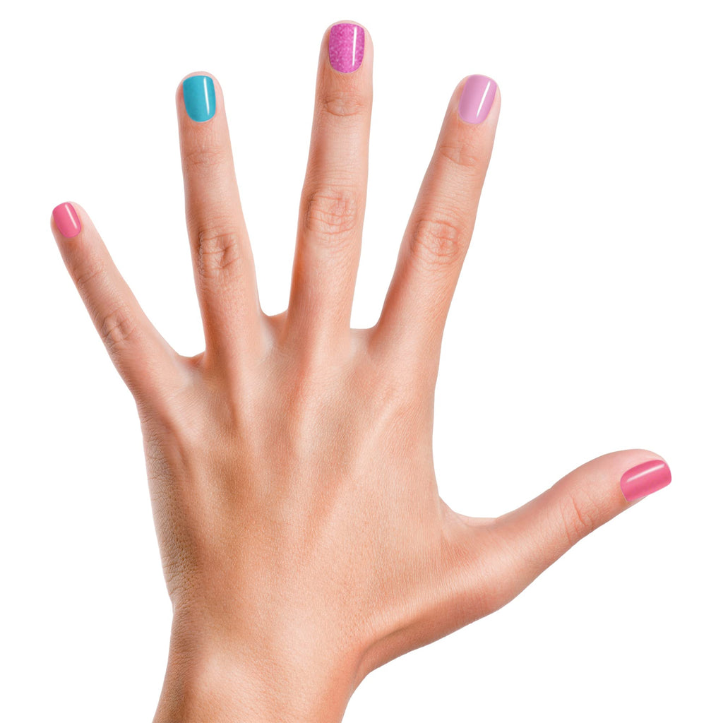 Piggy Paint Party Hearty Gift Set – 4 Non-Toxic, Water-Based Polishes + Nail Art