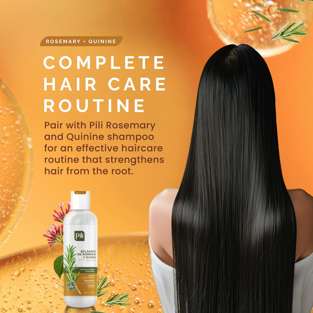 Pili Natural Rosemary & Quinine Conditioner – Strengthen Hair Follicles (Pack of 2)