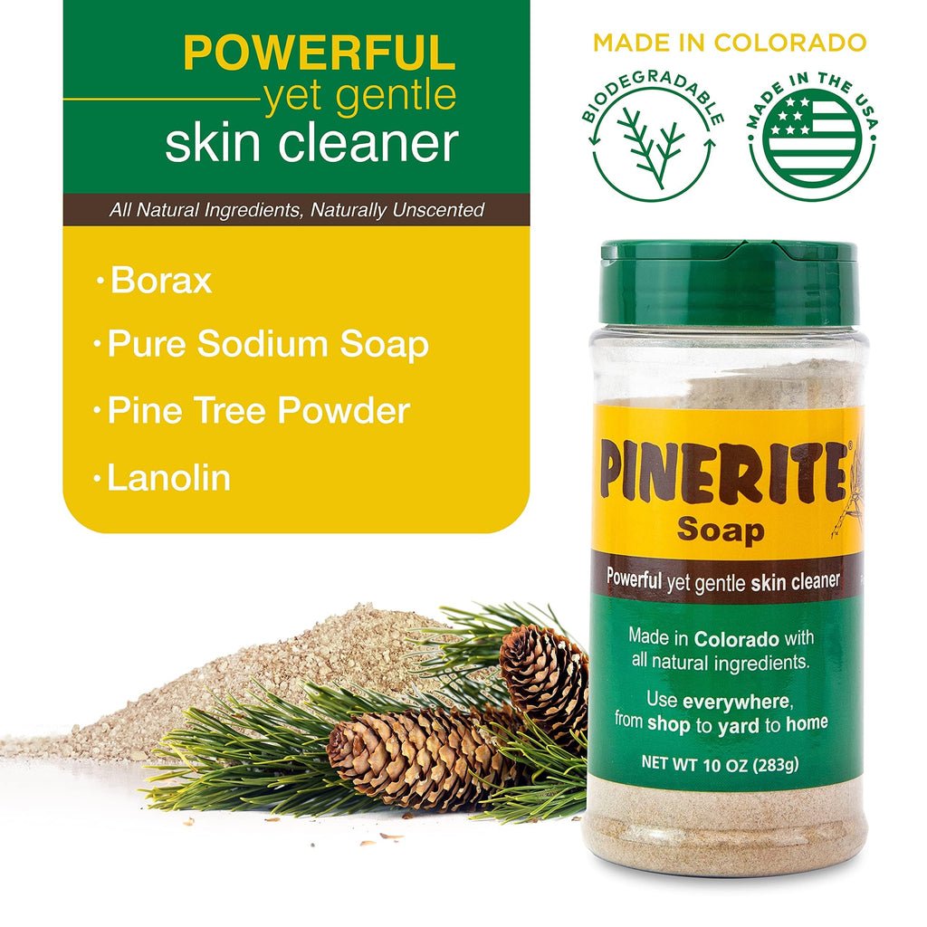Pinerite Powdered Hand Soap — Natural Pine & Borax Formula for Deep Cleaning Hands