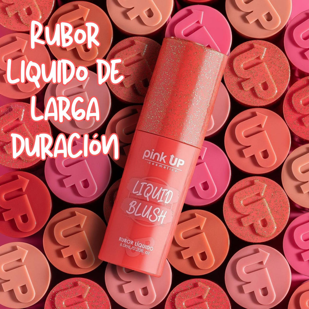 PINK UP | Liquid Blush Sunrise – Long-Lasting, Non-Greasy, Matte with Subtle Shimmer | 6ml | PKLB07