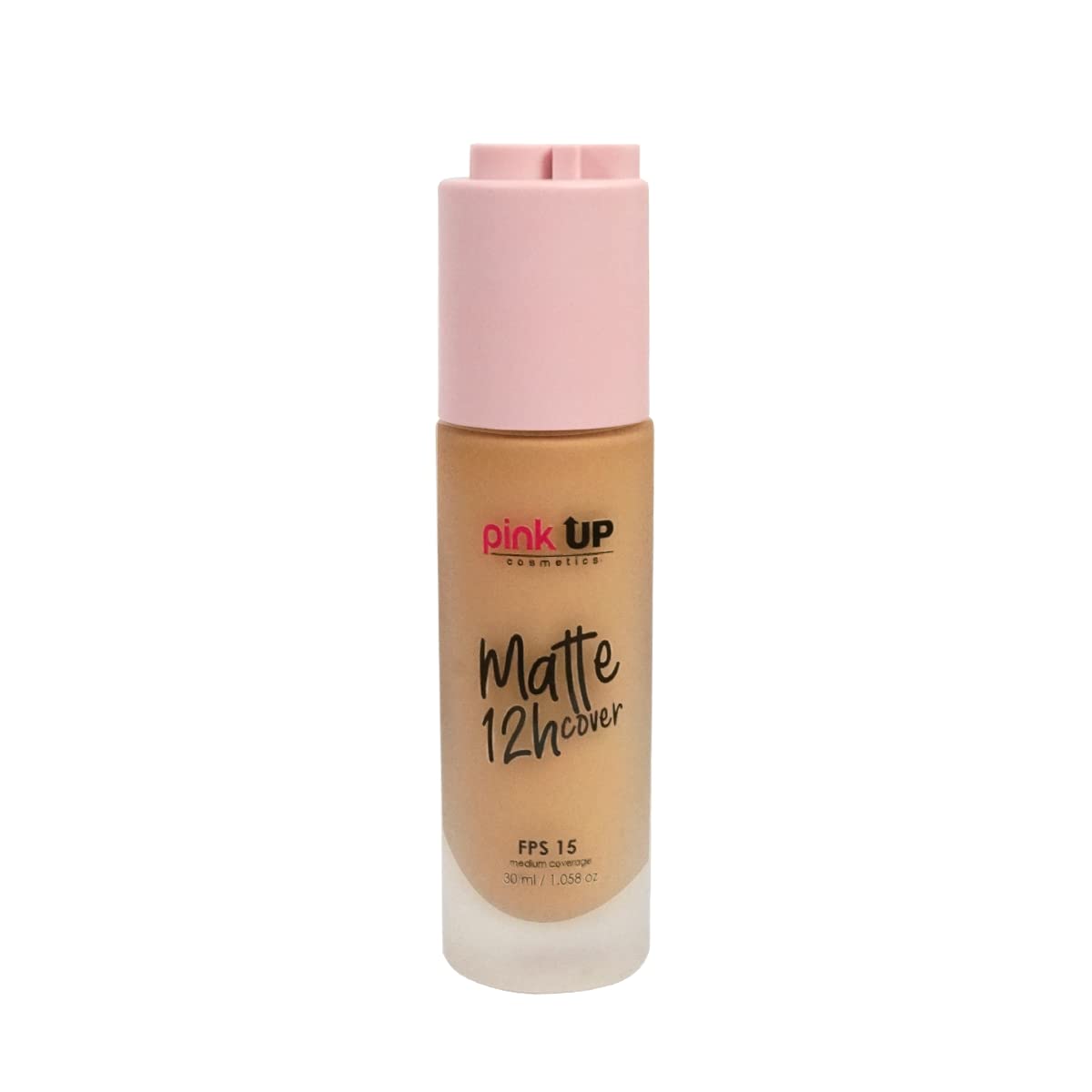 Pink Up Matte Cover Liquid Foundation SPF 15 – 12-Hour Matte Wear, Medium Coverage, Tan