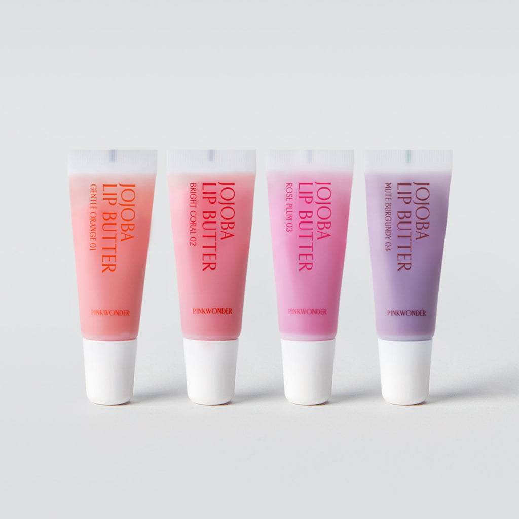 PINKWONDER Jojoba Lip Butter (01 Gentle Orange) – Hydrating Lip Balm with Organic Jojoba Oil
