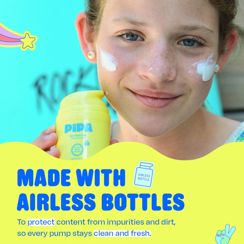 Pipa Sun-Sational 100% Mineral Daily Sunscreen SPF 30 (50 ml) | Unscented for Sensitive Skin