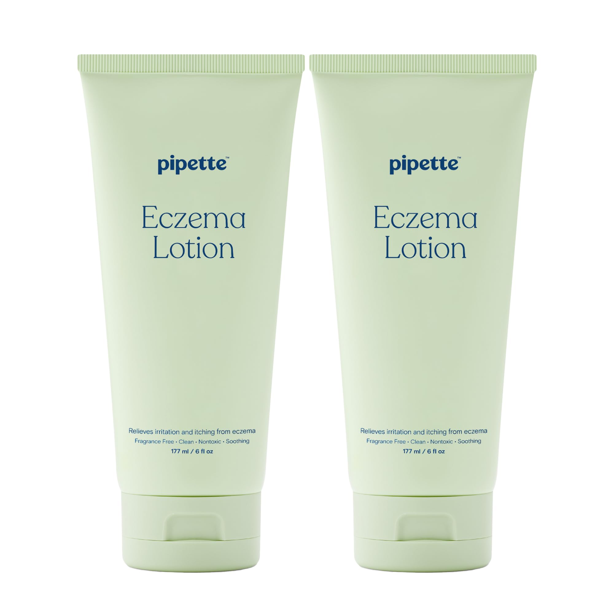 Pipette Baby Eczema Lotion Duo – Fragrance-Free, Non-Toxic, Hypoallergenic for Newborns & Kids
