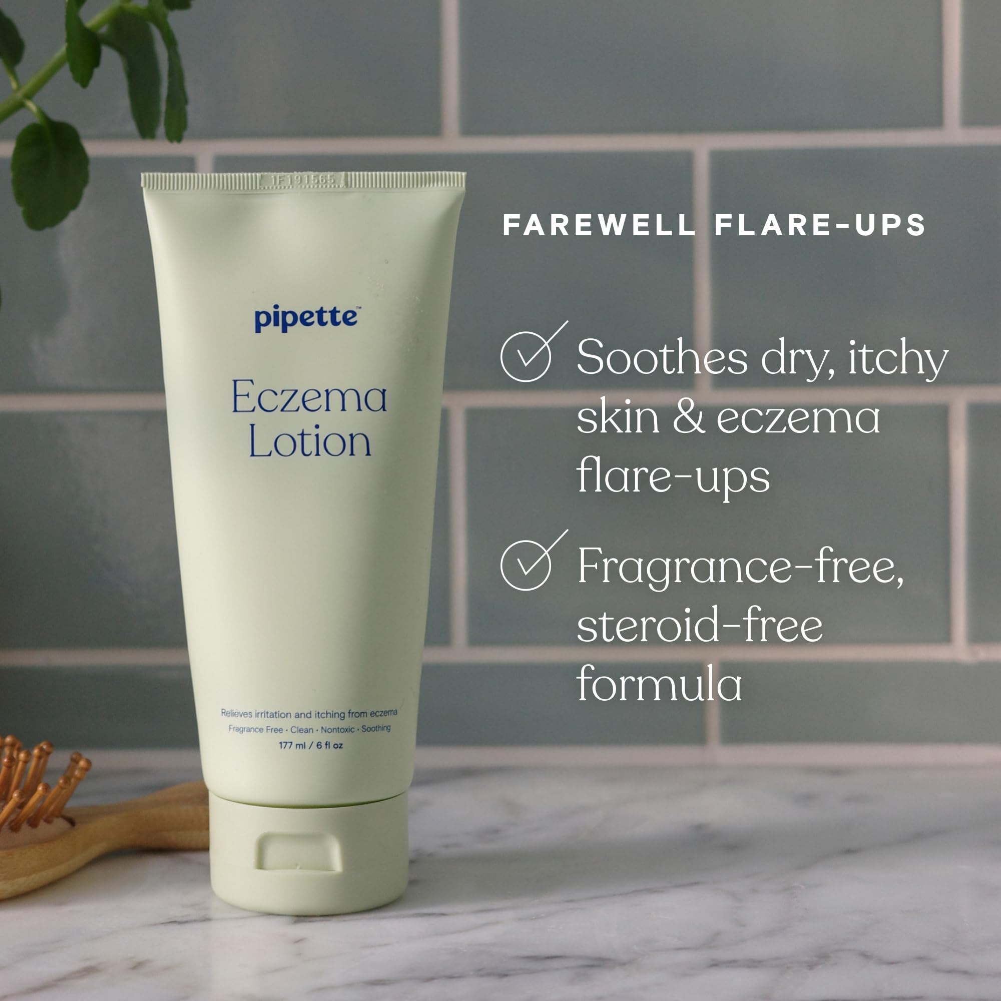 Pipette Baby Eczema Lotion Duo – Fragrance-Free, Non-Toxic, Hypoallergenic for Newborns & Kids