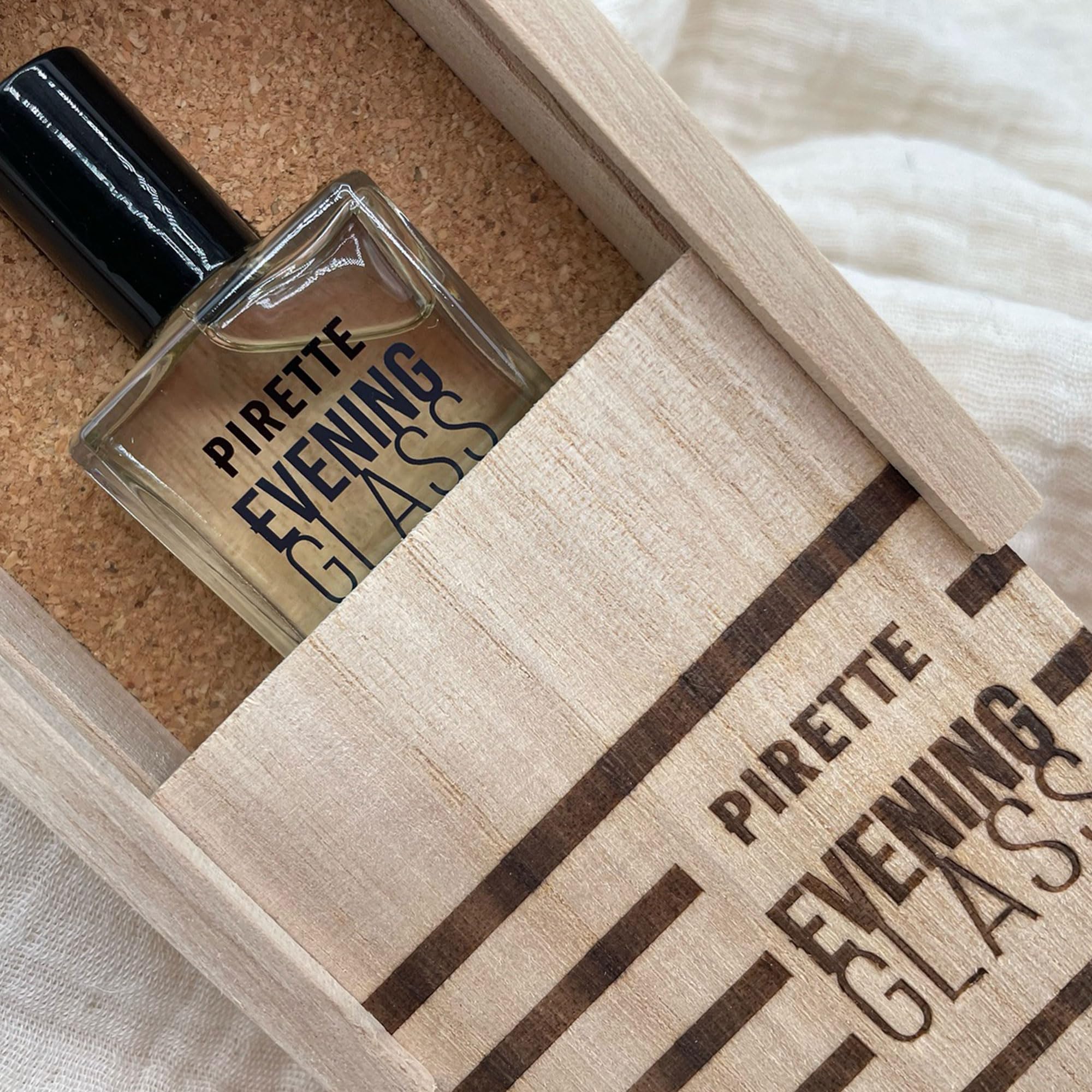 PIRETTE Evening Glass Eau de Parfum for Women – Beach-Inspired Notes: Dark Coconut, Smoky Vanilla & Sea Salt