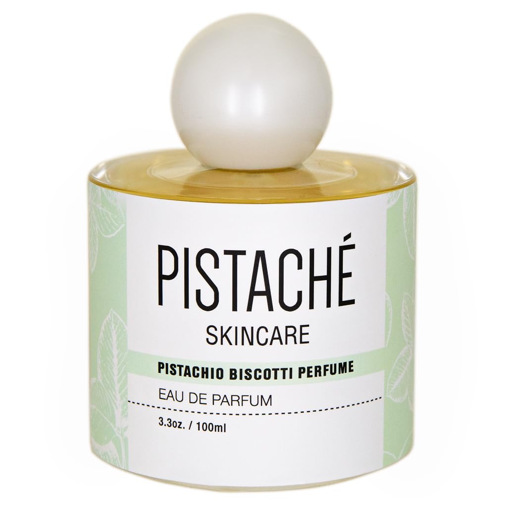 Pistaché Skincare Pistachio Biscotti Perfume EDP – Nutty Sweet Scent, 3.38 oz