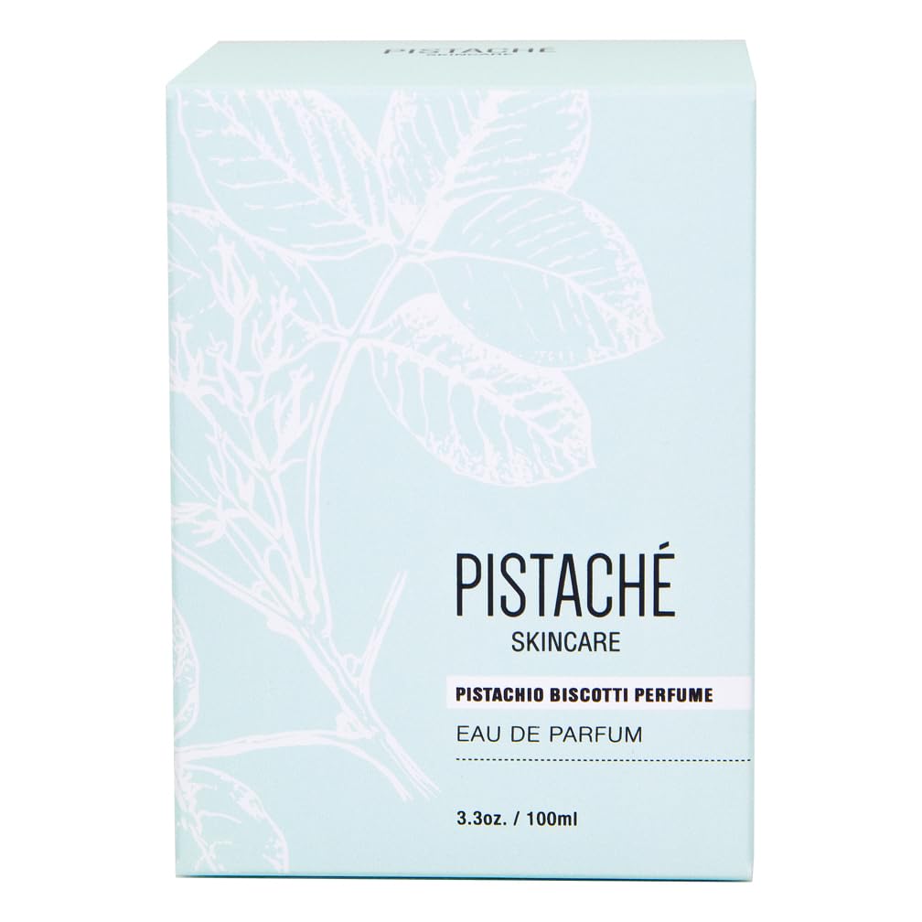 Pistaché Skincare Pistachio Biscotti Perfume EDP – Nutty Sweet Scent, 3.38 oz