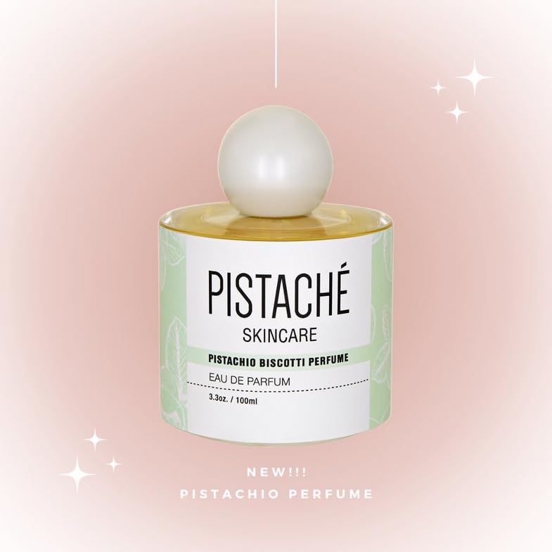 Pistaché Skincare Pistachio Biscotti Perfume EDP – Nutty Sweet Scent, 3.38 oz