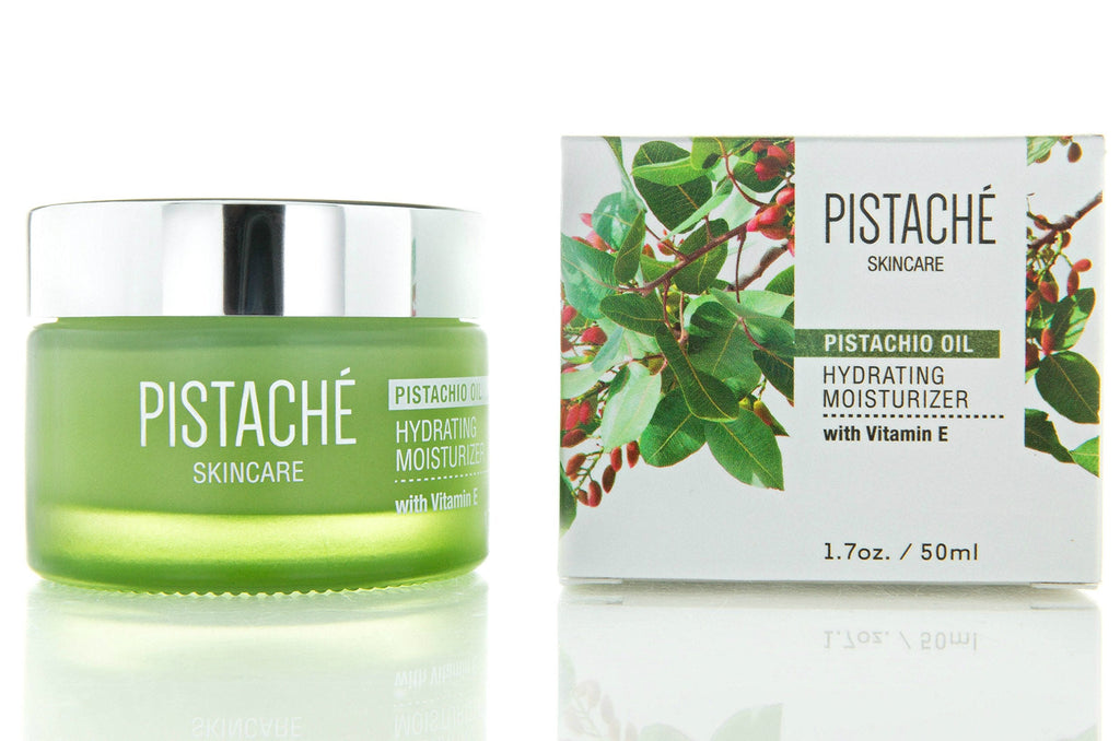 Pistaché Skincare Pistachio Oil Face Moisturizer | Hydrating & Nourishing Cream with Vitamin E for Face, Neck & Chest, 1.7 oz