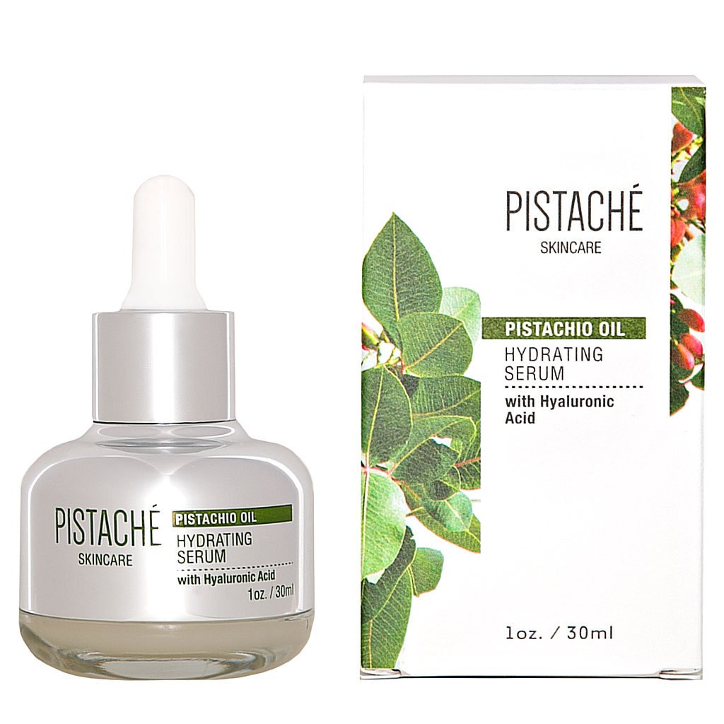 Pistaché Skincare Pistachio Oil Serum with Hyaluronic Acid – Hydration & Brightening, 1 oz
