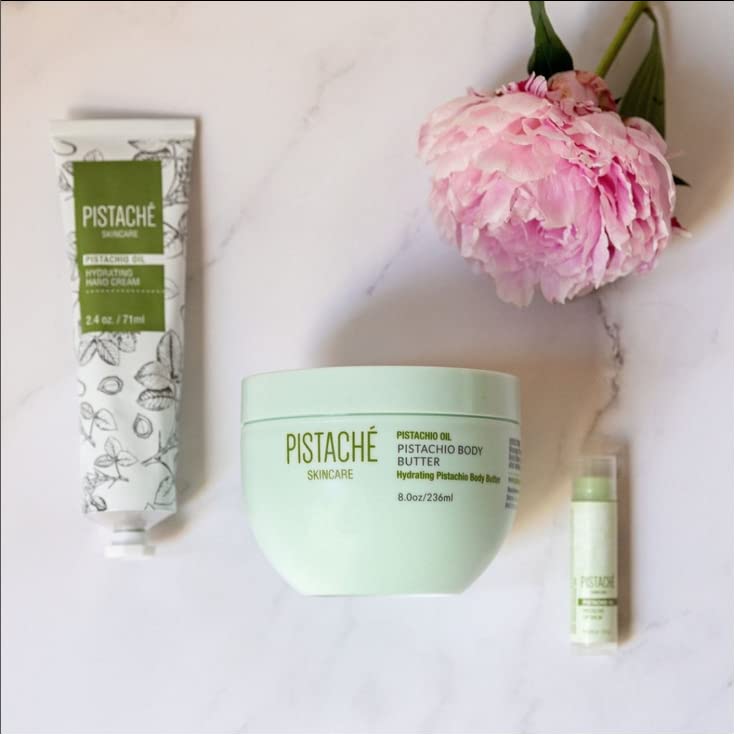 Pistaché Skincare Pistachio Oil Lip Balm — Hydration, Vitamin E, Antioxidant Protection | 0.12 oz