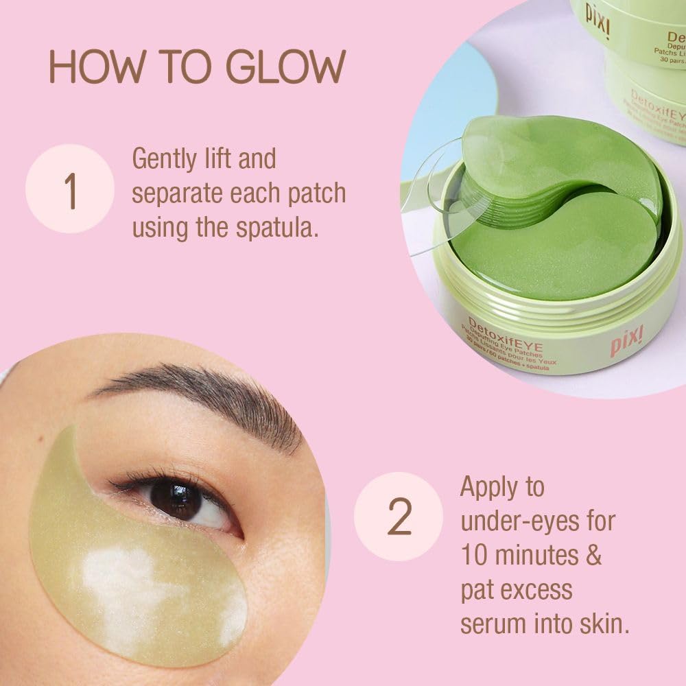 Pixi Day & Night Eye Patch Duo – Depuffing Hydrogel Patches for Day & Night (2 Boxes, 120 Patches)