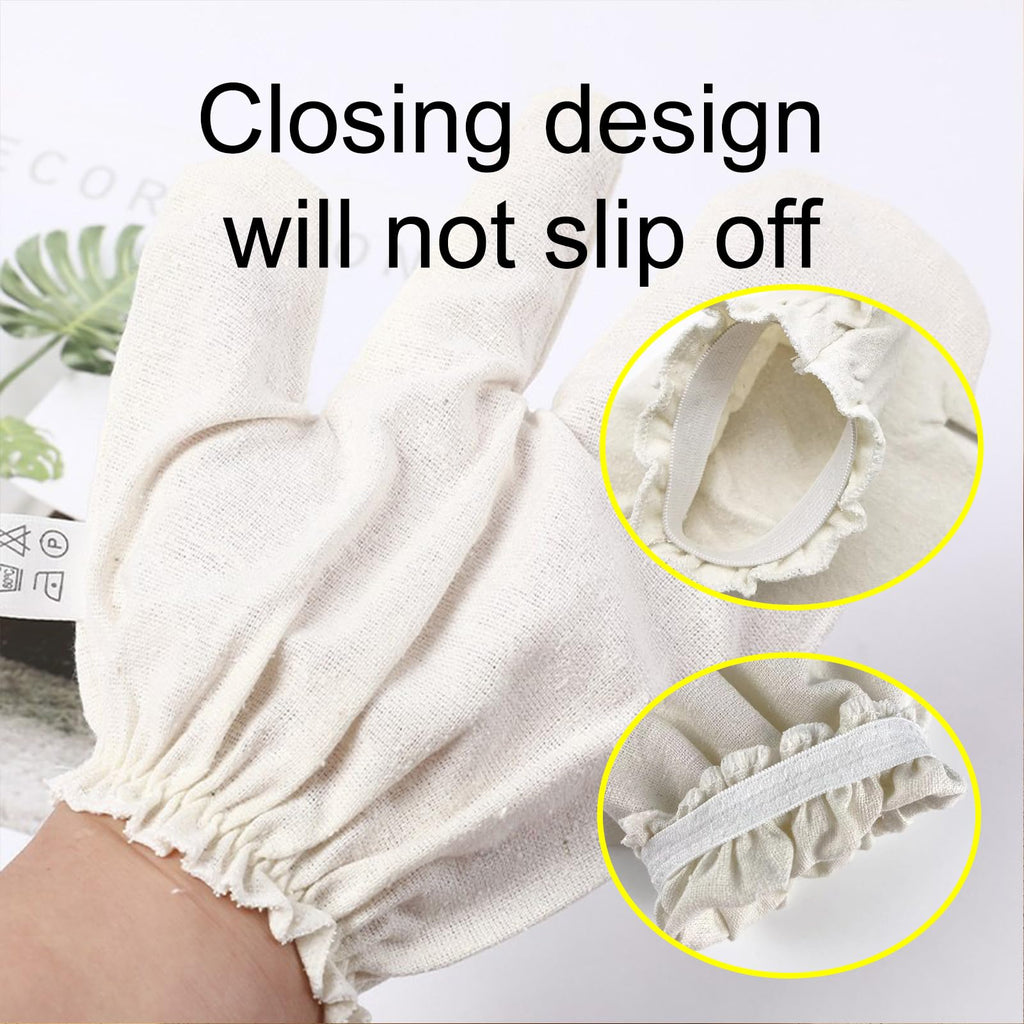 PJxtal Garshana Gloves – 100% Silk Dry Brushing & Ayurvedic Massage (2pcs)