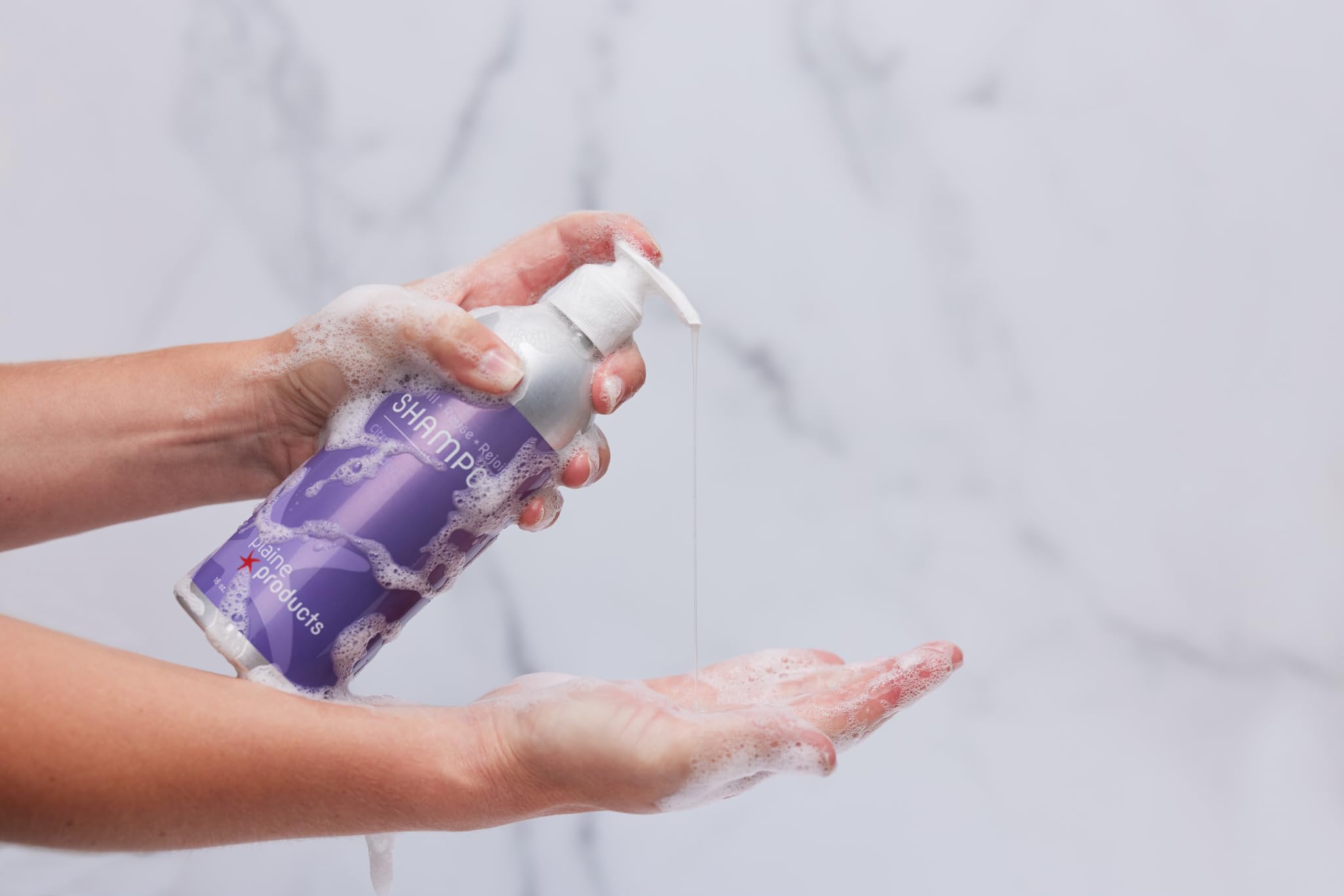 Plaine Products Citrus Lavender Shampoo – Refillable Aluminum Bottle (16 oz)