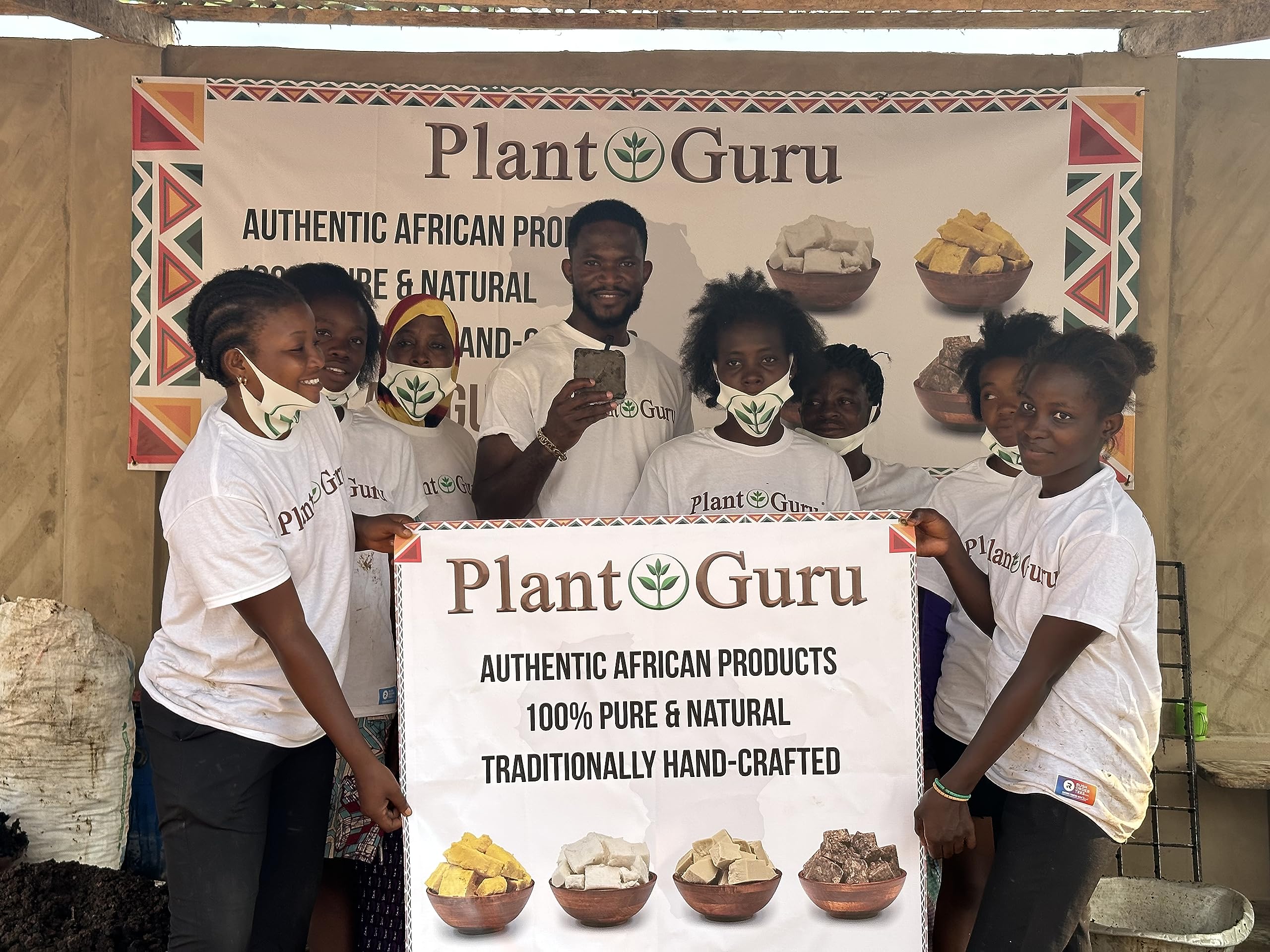 Plant Guru Raw African Black Soap – 3 lb Bulk Bars, 100% Natural from Ghana