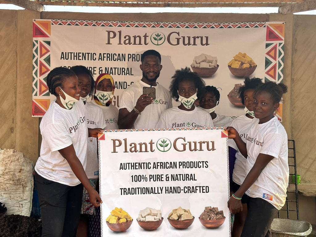 Plant Guru Raw African Black Soap – 10 lb Bulk Bars from Ghana | Natural Skin & Hair Cleanser